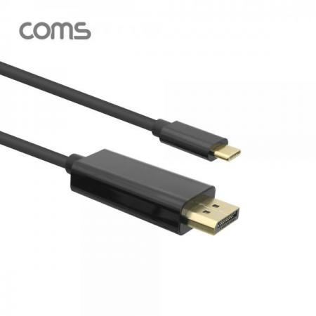 디바이스마트,케이블/전선 > 영상/음향 케이블 > HDMI 케이블,Coms,USB 3.1 Type C(M) to DP(M) 변환 케이블 1.8M [TB119],USB 3.1 Type C(M) to DP(M) 변환 케이블 1.8M