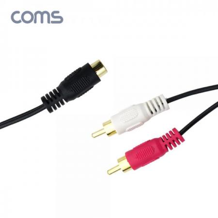 디바이스마트,컴퓨터/모바일/가전 > 네트워크/케이블/컨버터/IOT > 오디오/RCA/동축 케이블 > RCA 케이블,Coms,RCA 케이블 Y형(F/Mx2), 10cm [AV3672],RCA 케이블 Y형(F/Mx2), 10cm