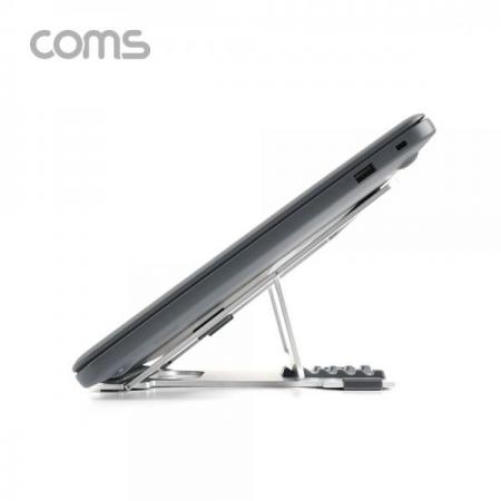 디바이스마트,,Coms,알루미늄 노트북 거치대 / 스탠드 / 받침대 / 접이식 / 5단 각도조절 [TB097],알루미늄 노트북 거치대 / 스탠드 / 받침대 / 접이식 / 5단 각도조절