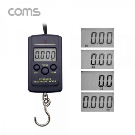 디바이스마트,계측기/측정공구 > 저울 > 단순중량 전자저울,Coms,휴대용 디지털 손저울 10g - 40kg [IF519],휴대용 디지털 손저울 10g - 40kg