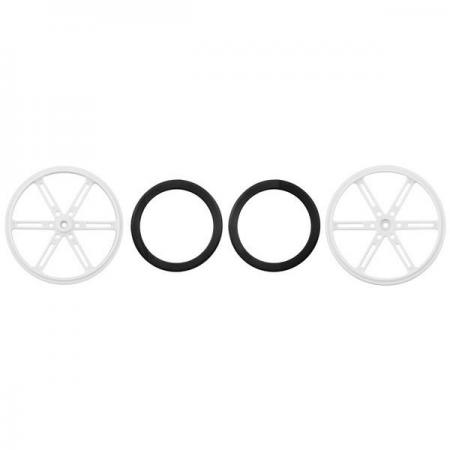 디바이스마트,기계/제어/로봇/모터 > 로봇부품 > 바퀴/휠,Pololu,Pololu Wheel for Standard Servo Splines (25T, 5.8mm) - 90×10mm, White, 2-Pack #4939,흰색 / 직경 90mm (3.54 인치) 휠 / 직경 5.8mm 표준 서보와 사용 / 한쌍으로 제공 / 호환 샤프트 가있는 37D 메탈 기어 모터 및 스테퍼 모터 와 함께 사용가능