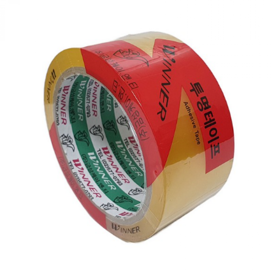 투명 OPP테이프(아크릴) 50개입 48mm×50M(Office & Factory)