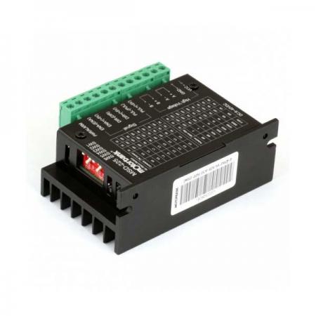 디바이스마트,기계/제어/로봇/모터 > 모터드라이버 > 스텝모터 드라이버 > 브랜드(모터뱅크) 스텝모터 드라이버,MotorBank,5A 256분주 마이크로스텝드라이버 MSD-225 2상 스테핑모터 드라이버,-The new 8-bit micro stepped technology-Optically isolated differential inputs (26LS32)-Extra-low noise and vibration-The range of micro steps is 2-256-Built in high frequency micro steps-Driver 2 phase step motor with 4leads,6leads and 8leads