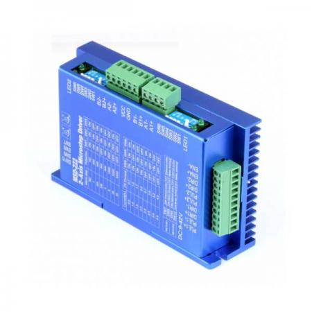 디바이스마트,기계/제어/로봇/모터 > 모터드라이버 > 스텝모터 드라이버 > 브랜드(모터뱅크) 스텝모터 드라이버,MotorBank,2축 4A 2상 스테핑모터 드라이버 겸 컨트롤러 MSD-222 32분주 마이크로스텝,2축 드라이버 겸 컨트롤러 겸용 DC12~30V 4A 32분주(6400) 고성능 마이크로스텝 MSD-222 118x76x33mm 105g