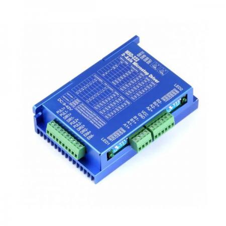 디바이스마트,기계/제어/로봇/모터 > 모터드라이버 > 스텝모터 드라이버 > 브랜드(모터뱅크) 스텝모터 드라이버,MotorBank,2축 4A 2상 스테핑모터 드라이버 겸 컨트롤러 MSD-222 32분주 마이크로스텝,2축 드라이버 겸 컨트롤러 겸용 DC12~30V 4A 32분주(6400) 고성능 마이크로스텝 MSD-222 118x76x33mm 105g