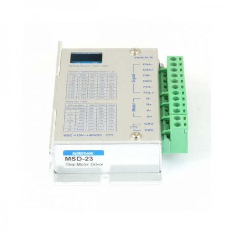 디바이스마트,기계/제어/로봇/모터 > 모터드라이버 > 스텝모터 드라이버 > 브랜드(모터뱅크) 스텝모터 드라이버,MotorBank,마이크로스텝 2상 스테핑모터 드라이버 MSD-23 32분주 3A,컴팩트 타입 DC12~24V 3A 32분주(6400) 고성능 마이크로스텝 MSD-23 96x55x20mm 105g