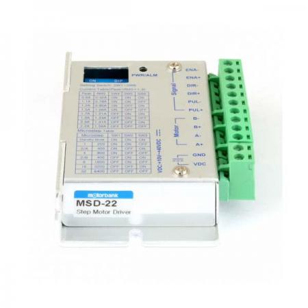 디바이스마트,기계/제어/로봇/모터 > 모터드라이버 > 스텝모터 드라이버 > 브랜드(모터뱅크) 스텝모터 드라이버,MotorBank,마이크로스텝 2상 스테핑모터 드라이버 MSD-22 32분주 2.2A,컴팩트 타입 DC12~24V 2.2A 32분주(6400) 고성능 마이크로스텝 MSD-22 86x55x20mm 105g