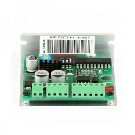 디바이스마트,기계/제어/로봇/모터 > 모터드라이버 > 스텝모터 드라이버 > 브랜드(모터뱅크) 스텝모터 드라이버,MotorBank,고속까지 탈조 없는 2상 스텝모터 드라이버 MSD-21 정현파 PID제어,컴팩트 타입 DC12~24V 1.5A(Max.) 고성능 탈조방지 PID제어 및 저진동 저소음 정현파 제어 MSD-21 69x59x28mm 70g