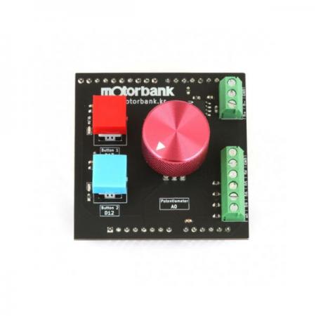 디바이스마트,기계/제어/로봇/모터 > 모터드라이버 > DC모터 드라이버 > 100W 이하 DC모터 드라이버,MotorBank,아두이노 모터드라이버 교육용,산업용 확장쉴드 MAS-001,MAS-001은 다양한 모터 드라이버를 손쉽게 아두이노로 제어할 수 있도록 해주는 중계 기판입니다. 또한 아두이노에서 RS-485 통신을 할 수 있게 확장해 주어, 기존 아두이노에서는 제어할 수 없었던 고성능 드라이버들을 제어할 수 있게 해 줍니다.