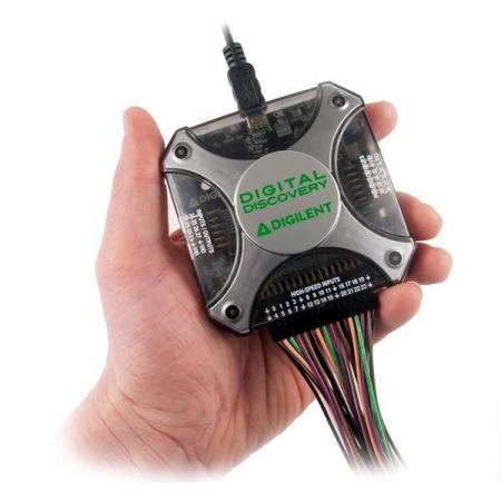 디바이스마트,MCU보드/전자키트 > 프로세서/개발보드 > Digilent > Scope, DAQ 및 장비,Digilent,Digital Discovery with High Speed Adapter and 16 Logic Probes 240-127,240-127 / 로직분석기 및 패턴 생성기가 결합된 계측기 + 고속 어댑터 세트 상품 / 최대 24개의 고속 로직 프로브에 액세스 가능 / 최대 800MS / s의 샘플 속도를 높일 수 있음