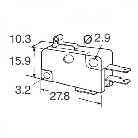디바이스마트,스위치/부저/전기부품 > 스위치 > 마이크로 스위치/리미트 스위치,OMRON,스위치 VX-55-1A3,오므론 / 옴론 / OMLON / 센서 / 스위치 / VX-55-1A3 OMRON KOREA 정식 수입품 / 소형 기본스위치 / MADE IN JAPAN