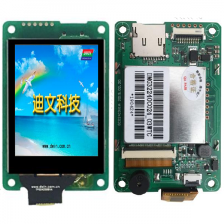 디바이스마트,LED/LCD > LCD COLOR > 칼라터치 LCD패널 > 3.5인치 이하 컬러터치 LCD패널,DWIN,[DWIN] DMG32240C024_03WTC( 2.4인치 320xRGBx240, 18bit 262K Colors, TN Screen, CTP, DGUSII/TA LCM ),2.4" 정전식 터치 스크린 / 320x240 / DGUSII/TA 프로그램 / 76.2(W)x47.8(H)x11.2(T)mm