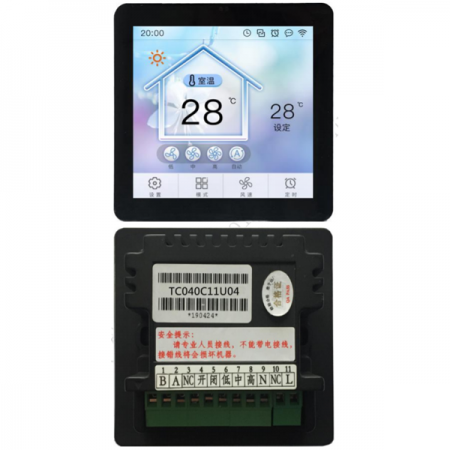 디바이스마트,LED/LCD > LCD COLOR > 칼라터치 LCD패널 > 6인치 컬러터치 LCD패널,DWIN,[DWIN] TC040C11U04 ( 4.0인치 480xRGBx480, 24bit 16.7M Colors, IPS Screen, Thermostat, CTP, Case Type, 220VAC, DGUSII/TA LCM ),4.0" 정전식 터치 스크린 / 480x480 / DGUSII/TA 프로그램 / 88.0(W)x88.0(H)x44.8(T)mm