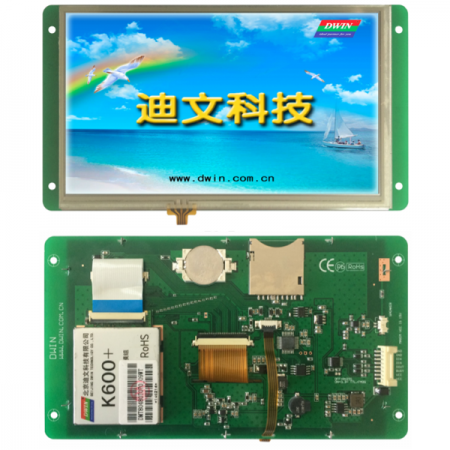 디바이스마트,LED/LCD > LCD COLOR > 칼라터치 LCD패널 > 8인치 컬러터치 LCD패널,DWIN,[DWIN] DMT80480T070_09WT ( SunLight 7.0인치 800xRGBx480, 65K Colors, DGUS LCM),7.0" 4선 저항막 터치 스크린 / Sunlight LCD(900 nit) / 800x480 / DGUS 간편 프로그램 / 음성 재생 기능
