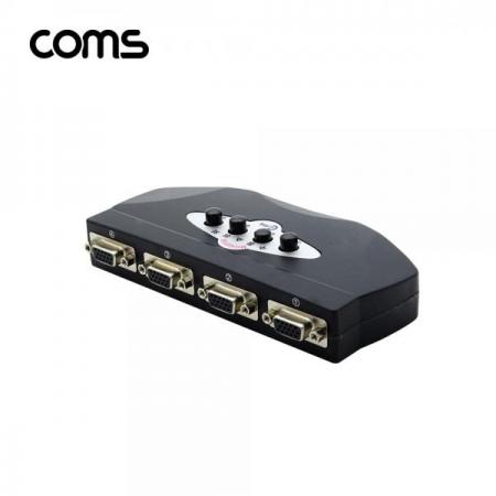 디바이스마트,컴퓨터/모바일/가전 > 네트워크/케이블/컨버터/IOT > KVM스위치/분배기/선택기 > 기타 선택기/분배기,Coms,모니터 공유기(수동 선택기) 4:1 (앞면 4port/New) [LC008-1],모니터 공유기(수동 선택기) 4:1 (앞면 4port/New)