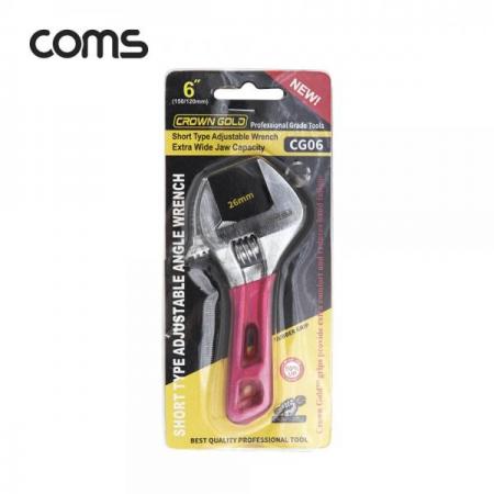 디바이스마트,컴퓨터/모바일/가전 > 가구/사무용품/공구 > 공구/공구자재 > 작업공구,Coms,쇼트 몽키 6형 / 몽키 스패너 [LV1106],쇼트 몽키 6형 / 몽키 스패너