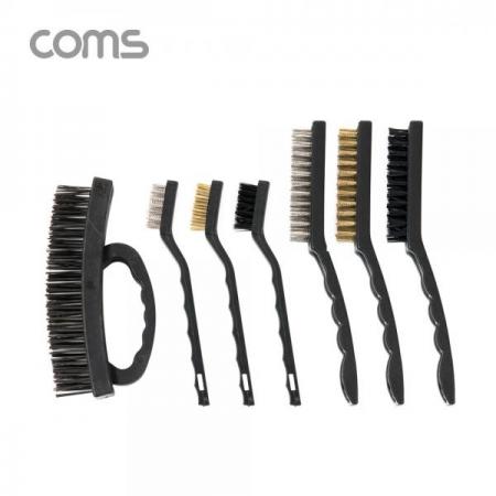 디바이스마트,컴퓨터/모바일/가전 > 가구/사무용품/공구 > 공구/공구자재 > 작업공구,Coms,와이어 브러쉬 세트 7EA / 쇠솔 세트 / 철브러쉬 / 황동, 스틸, 나일론 / 녹 제거 [TB127],와이어 브러쉬 세트 7EA / 쇠솔 세트 / 철브러쉬 / 황동/ 스틸/ 나일론 / 녹 제거