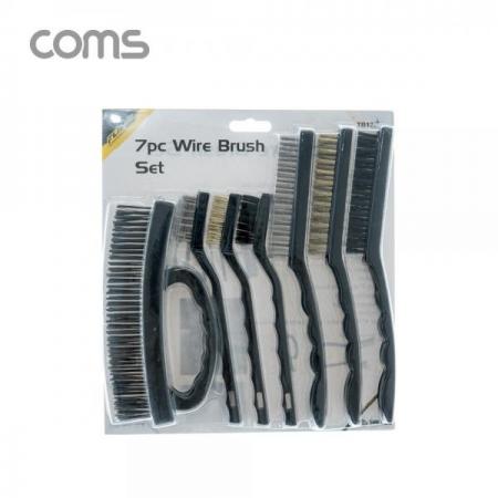 디바이스마트,컴퓨터/모바일/가전 > 가구/사무용품/공구 > 공구/공구자재 > 작업공구,Coms,와이어 브러쉬 세트 7EA / 쇠솔 세트 / 철브러쉬 / 황동, 스틸, 나일론 / 녹 제거 [TB127],와이어 브러쉬 세트 7EA / 쇠솔 세트 / 철브러쉬 / 황동/ 스틸/ 나일론 / 녹 제거