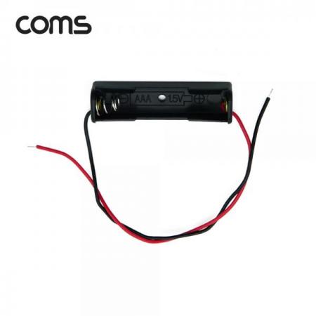 디바이스마트,전원/파워/배터리 > 배터리/배터리홀더 > 배터리홀더 Holder > AA용 홀더,Coms,건전지 홀더 / 배터리 홀더 / 2선 전원 / AAA x 1ea [JS631],건전지 홀더 / 배터리 홀더 / 2선 전원 / AAA x 1ea