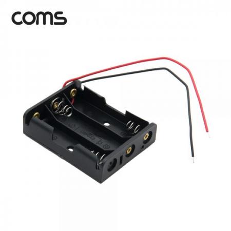 디바이스마트,전원/파워/배터리 > 배터리/배터리홀더 > 배터리홀더 Holder > AA용 홀더,Coms,건전지 홀더 / 배터리 홀더 / 2선 전원 / AA x 3ea [JS639],건전지 홀더 / 배터리 홀더 / 2선 전원 / AA x 3ea
