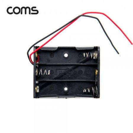 디바이스마트,전원/파워/배터리 > 배터리/배터리홀더 > 배터리홀더 Holder > AA용 홀더,Coms,건전지 홀더 / 배터리 홀더 / 2선 전원 / AA x 3ea [JS639],건전지 홀더 / 배터리 홀더 / 2선 전원 / AA x 3ea