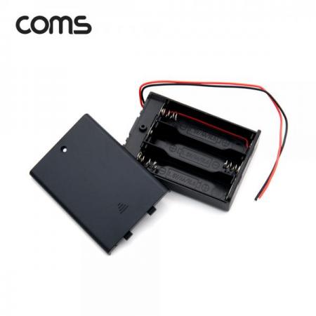 디바이스마트,전원/파워/배터리 > 배터리/배터리홀더 > 배터리홀더 Holder > AA용 홀더,Coms,건전지 홀더 케이스 / 배터리 홀더 / AA x 3ea / 2선 전원 제작용 / On/Off스위치 [JS642],건전지 홀더 케이스 / 배터리 홀더 / AA x 3ea / 2선 전원 제작용 / On/Off스위치