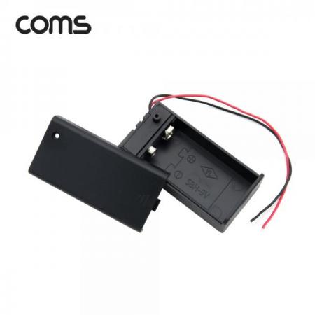 디바이스마트,전원/파워/배터리 > 배터리/배터리홀더 > 배터리홀더 Holder > 9V 배터리용 스냅/홀더,Coms,건전지 홀더 케이스 / 배터리 홀더 / 9V(6F22) / 2선 전원 제작용 / On/Off스위치 [JS635],건전지 홀더 케이스 / 배터리 홀더 / 9V(6F22) / 2선 전원 제작용 / On/Off스위치