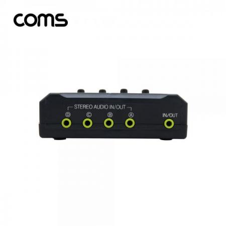 디바이스마트,컴퓨터/모바일/가전 > 네트워크/케이블/컨버터/IOT > KVM스위치/분배기/선택기 > 기타 선택기/분배기,Coms,Stereo 수동 선택기 4:1 [LC086],Stereo 수동 선택기 4:1