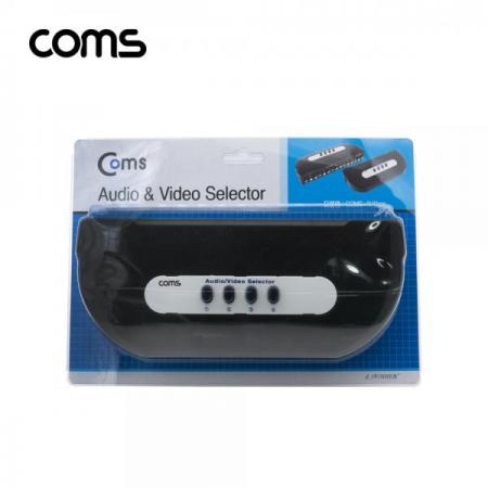 디바이스마트,컴퓨터/모바일/가전 > 네트워크/케이블/컨버터/IOT > KVM스위치/분배기/선택기 > 기타 선택기/분배기,Coms,AV 수동 선택기 4:1 (3RCA 용) [LC510],AV 수동 선택기 4:1 (3RCA 용)