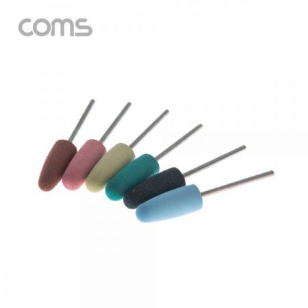 디바이스마트,컴퓨터/모바일/가전 > 가구/사무용품/공구 > 공구/공구자재 > 절삭연마공구,Coms,연마 드릴비트 / 고무재질 / 6개입 [IF563],연마 드릴비트 / 고무재질 / 6개입