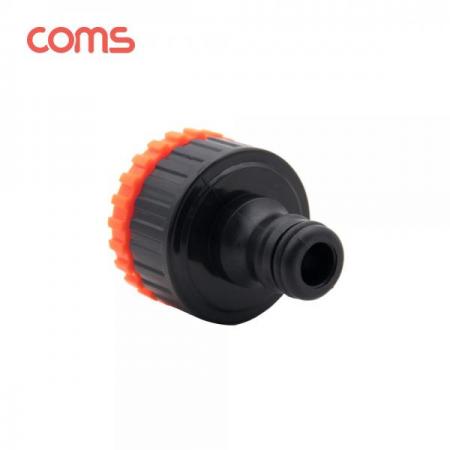 디바이스마트,수공구/전자공구/전동공구 > 작업공구 > 철물/연마공구류 > 분무기,Coms,나사형 호스 연결 어댑터 / 1형 - 3/4형 / 커넥터 / 수도꼭지 연결 / Black [TB159],나사형 호스 연결 어댑터 / 1형 - 3/4형 / 커넥터 / 수도꼭지 연결 / Black