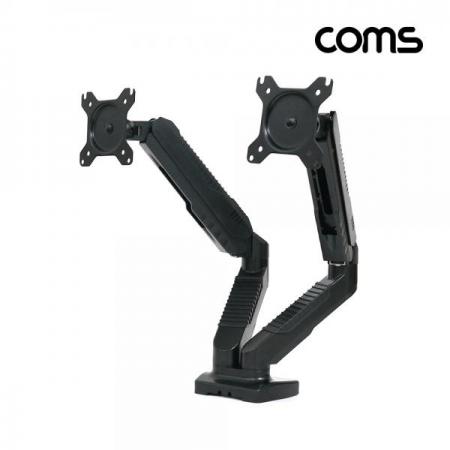 디바이스마트,,Coms,듀얼 모니터 거치대 / 회전 삼관절 ARM형, 1개당 최대하중 6.5kg [VM522S],듀얼 모니터 거치대 / 회전 삼관절 ARM형/ 1개당 최대하중 6.5kg