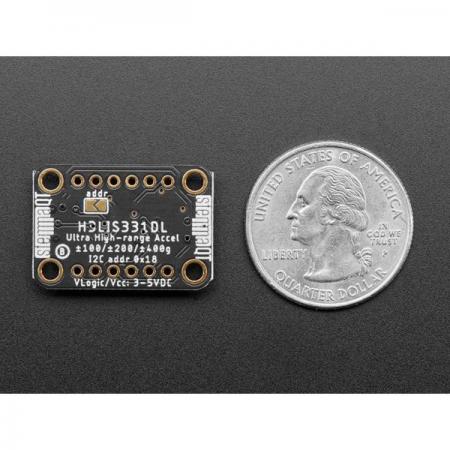 디바이스마트,MCU보드/전자키트 > 센서모듈 > 가속도/자이로/지자기센서 > 가속도센서,Adafruit,Adafruit H3LIS331 Ultra High Range Triple-Axis Accelerometer - STEMMA QT / Qwiic  [ada-4627],초고속 3축 가속도계 / 최대 ± 400g을 측정 / Metro M4 또는 Arduino Uno와 같은 3.3V 또는 5V 시스템에서 사용가능