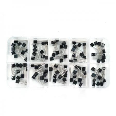 디바이스마트,RLC/수동소자 > 엔지니어 샘플키트 > IC관련 키트 > 트랜지스터 키트,SZH,범용 트랜지스터 샘플 키트 100EA [TR-KIT-01],범용 트랜지스터 샘플 키트 / 10종 각 10개씩 총 100개  / 유형 : NPN / PNP / 패키지 : TO-92