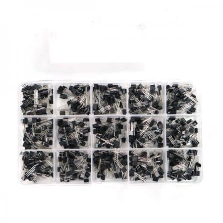 디바이스마트,RLC/수동소자 > 엔지니어 샘플키트 > IC관련 키트 > 트랜지스터 키트,SZH,범용 트랜지스터 샘플 키트 600EA [TR-KIT-02],범용 트랜지스터 샘플 키트 / 15종 각 40개씩 총 600개  / 유형 : NPN / PNP / 패키지 : TO-92