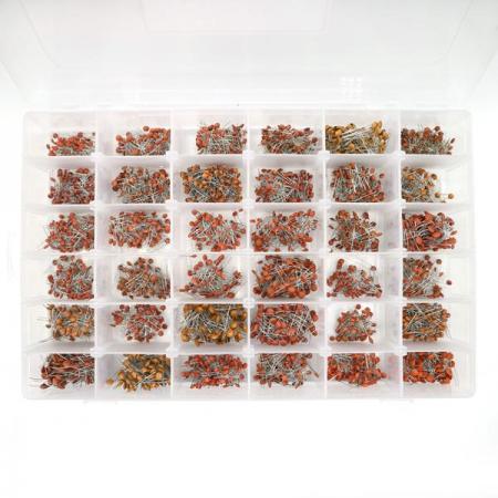 디바이스마트,RLC/수동소자 > 엔지니어 샘플키트 > 캐패시터 키트,SZH,세라믹 커패시터 샘플 키트 [CA-KIT-02],세라믹 커패시터 샘플 키트 / 1pF ~ 100nF / 36종 각 100개씩 총 3600개 / 전압 : 50V