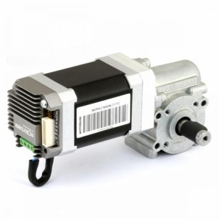 디바이스마트,기계/제어/로봇/모터 > 모터드라이버 > 모션 컨트롤러 > 스텝모터+드라이버,MotorBank,드라이버 일체형 Nema 17 웜감속기어 스테핑모터 SBD-WGM43-NK246 [감속비 1/25],DC12-24V 2상 7.1Kg.cm 드라이버 일체형 네마17 고성능 웜기어 볼베어링 스테핑모터 로봇, 의료기, FA장비, 반도체