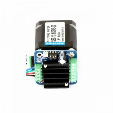 디바이스마트,기계/제어/로봇/모터 > 모터드라이버 > 모션 컨트롤러 > 스텝모터+드라이버,MotorBank,Nema 17 42각 128분주 SBD-12-NK245-02 마이크로스텝 드라이버 일체형 5.5Kg.cm,128분주 마이크로스텝 드라이버 일체형 2상 스테핑모터 - 모터뱅크 SBD-12-NK245-02 1.8도 5.5Kg.cm Current : 1.8A- 고성능 Microstep : 1, 2, 4, 16(3200)- 아두이노, 로봇, 비젼시스텝, 반도체장비, 의료기기, 측정기등