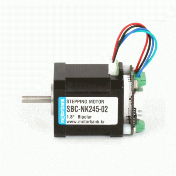 디바이스마트,기계/제어/로봇/모터 > 모터드라이버 > 모션 컨트롤러 > 스텝모터+드라이버,MotorBank,일체형 스테핑모터 SBC-NK245-02 1.8도/스텝 5.5Kg.cm 42각 16분주 3200 마이크로스텝지원 [일체형 모터만],네마17(42각) 18도/스텝 구동드라이버 일체형 2상 바이폴라 스테핑모터/16분주 3200 마이크로스텝 지원/펄스제너레이터 내장/속도 및 정역회전 조절 가능/국내 최초