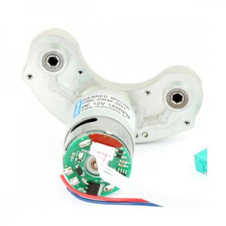 디바이스마트,기계/제어/로봇/모터 > 모터드라이버 > 모션 컨트롤러 > 기어모터+드라이버,MotorBank,속도조절기 일체형 기어드모터 DMC-GM98-3657 DC12V 145rpm 12.8W 고성능,고성능 컨트롤러 일체형 5mm 헥사 홀 쌍축 나사체결로봇용 올메탈기어 고출력