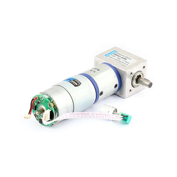 속도조절기 일체형 베벨기어드모터 DMC-BG42-4266 DC12V Ø42mm Right Angle 유성기어모터 [감속비 1/104]