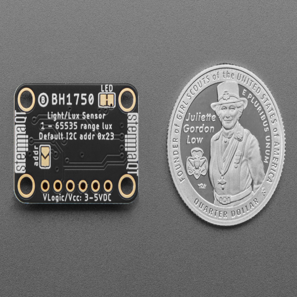 디바이스마트,MCU보드/전자키트 > 센서모듈 > 빛/조도/컬러/UV > 빛/조도/CdS센서,Adafruit,Adafruit BH1750 Light Sensor - STEMMA QT / Qwiic [ada-4681],조도 센서 / 16 비트 광 측정 / 0에서 65K + 럭스까지 측정 / Feather M4  또는  Raspberry Pi , 아두이노 호환