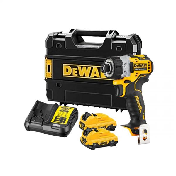 디바이스마트,수공구/전자공구/전동공구 > 전동/엔진공구 > 충전공구 > 충전스크류드라이버,디월트,컴팩트 스크류 드라이버 DCF601L2 배터리2개 (12V/3.0Ah),컴팩트한 사이즈와 가벼워진 무게(0.7kg) / 전장 122mm / 브러쉬리스 모터 / 12V MAX 3.0Ah 배터리잔량 표시 / 10.8V 배터리 호환 가능 / 본체,충전기,배터리2개,플라스틱케이스