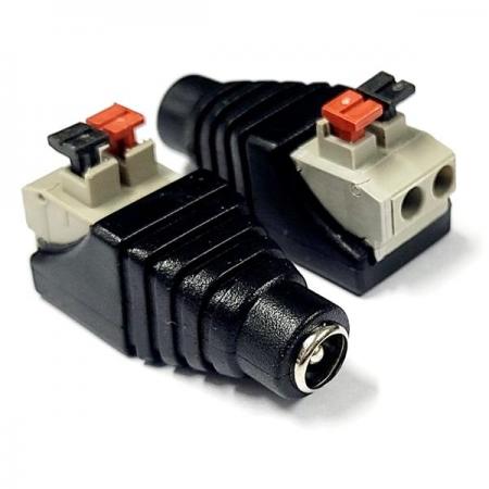 디바이스마트,커넥터/PCB > 플러그/잭 > DC잭/플러그 > DC플러그,SZH,DC 잭 5.5x2.1mm Female 푸시 터미널 커넥터 [SZH-DCJ005],DC 전원 변환 젠더 / FEMALE / 외경 5.5파이,내경 2.1파이 / DC 잭 - 푸시 터미널 블럭