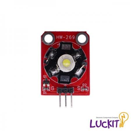 디바이스마트,MCU보드/전자키트 > 디스플레이 > LED,럭킷,3W 파워 LED 모듈 (WHITE),전류: 650mA / 전압: 3.2V~3.6V / 작동전압 : DC 3V / 전력 : 3W