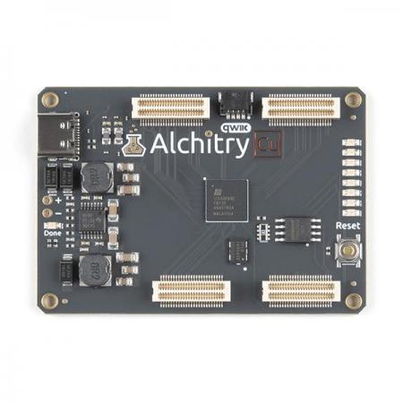 디바이스마트,MCU보드/전자키트 > 프로세서/개발보드 > FPGA,SparkFun,Alchitry Cu FPGA Development Board (Lattice iCE40 HX) [DEV-16526],Alchitry Au 보다 더 가벼운 FPGA 버전 /  7680 로직셀, Lattice iCE40 HX FPGA를 사용하며 오픈 소스 도구 체인 Project IceStorm에서 지원 / Qwiic 커넥터 탑재