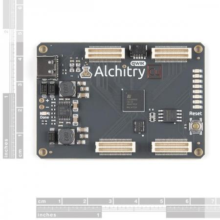 디바이스마트,MCU보드/전자키트 > 프로세서/개발보드 > FPGA,SparkFun,Alchitry Cu FPGA Development Board (Lattice iCE40 HX) [DEV-16526],Alchitry Au 보다 더 가벼운 FPGA 버전 /  7680 로직셀, Lattice iCE40 HX FPGA를 사용하며 오픈 소스 도구 체인 Project IceStorm에서 지원 / Qwiic 커넥터 탑재