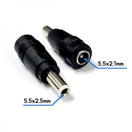 디바이스마트,커넥터/PCB > 플러그/잭 > DC잭/플러그 > DC플러그,SZH,DC잭 변환 젠더 M 5.5 x 2.5 - F 5.5 x 2.1 [SZH-DCJ001],DC 전원 변환 젠더 / FEMALE 외경 5.5파이,내경 2.1파이 / MALE 외경 5.5파이,내경 2.5파이