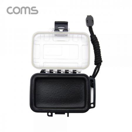 디바이스마트,공구함/작업대/엔클로저 > 공구함/부품함 > 다용도정리함(케이스),Coms,플라스틱 방수 케이스 / 휴대용 케이스 / 스트랩형 / Black / 135*85*40 [BB557],플라스틱 방수 케이스 / 휴대용 케이스 / 스트랩형 / Black / 135*85*40