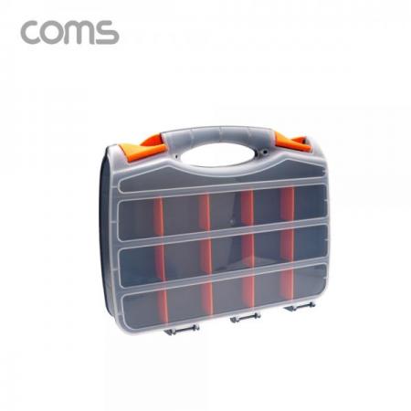 디바이스마트,공구함/작업대/엔클로저 > 공구함/부품함 > 다용도정리함(케이스),Coms,양면 공구함 케이스 30칸 / 공구함 / 툴박스 / 다용도 / 310 x 270 mm [BB550],양면 공구함 케이스 30칸 / 공구함 / 툴박스 / 다용도 / 310 x 270 mm
